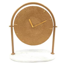   Ceas decorativ Giftdeco, metal, 37 x 32 x 15,5cm, stil glamour, modern, clasic