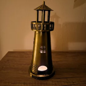   Figurină decorativa Giftdeco, alamă și metal, stil vintage, nautic, clasic