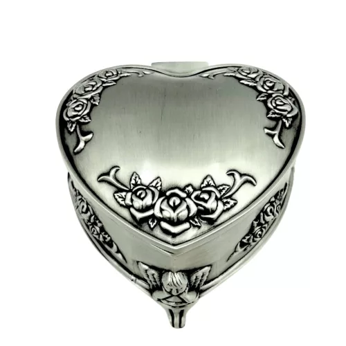 Cutie pentru bijuterii Giftdeco, metal, 8,7 x 8,4 x 5,1 cm