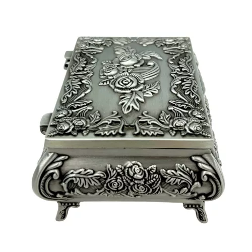 Cutie pentru bijuterii Giftdeco, metal, 9 x 7 x 4 cm