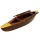 Model de barcă Giftdeco 717013, lemn și alamă, 25 x 6,3 x 4 cm, stil nautic minimalist