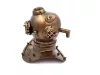 Cască de scafandru decorativa Giftdeco NC2084B, alamă, 18,5 x 19,5 x 20,5 cm, stil nautic, clasic
