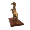 Figurină decorativa Giftdeco NI9537, aluminiu și lemn, 27,5 x 15 x 27,5 cm, stil retro, glamour