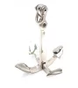 Ancoră decorativă Giftdeco N-2988, metal argintiu, înălțime 20 cm, stil nautic