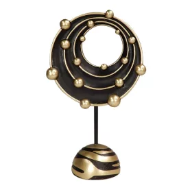  Figurina sistem cosmic abstract Giftdeco 44189FJH, polirasina aurie si neagra, 33,5 cm