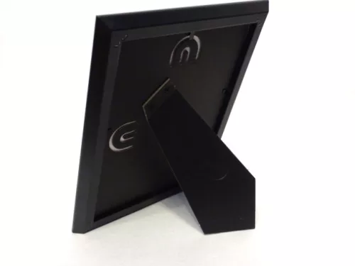 Miniatură chitara Indomini FMG-011, Jimmy Page double neck in a frame, oțel și lemn, 1,3cm x 16cm x 21,4cm