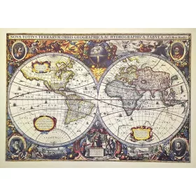 Harta decorativa Giftdeco M1630, 54,3 x 37,8 cm