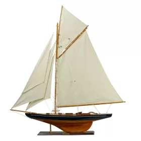   Machetă velier Columbia Giftdeco COL, lemn și vele din pânză, 94 x 13 x 104 cm