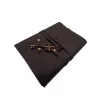 Jurnal Giftdeco AH03, piele de bivol și metal, 18 x 13 cm, stil retro, vintage, nautic