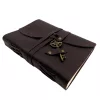 Jurnal Giftdeco AH03, piele de bivol și metal, 18 x 13 cm, stil retro, vintage, nautic