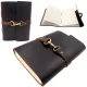 Jurnal Giftdeco AH06, piele de bivol și metal, 20 x 15 cm, stil retro, vintage, clasic