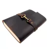 Jurnal Giftdeco AH06, piele de bivol și metal, 20 x 15 cm, stil retro, vintage, clasic