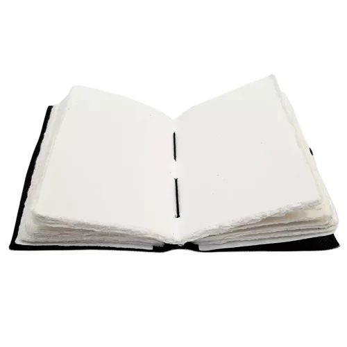 Jurnal Giftdeco AH07, piele de capra, soare si luna, granat si bej, 200 pagini, 18 x 13 cm