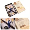 Set de caligrafie Giftdeco 5422 cu doua penite, calimara si cutie cadou, 12,5 x 8,5 x 3 cm