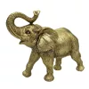 Miniatură trompeta Giftdeco, Golden Elephant with Raised Decorative Figurine 141FJZ, rășină, 20,5 x 7,8 x 16,8 cm, stil modern, clasic