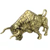 Figurină taur Giftdeco 43111Y1, rășină, auriu-negru, 33,3 x 10,4 x 16,3 cm