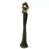 Figurină mamă cu copil Giftdeco E43586, rășină, auriu-negru, 5,5 x 5,2 x 26,8 cm
