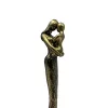 Figurină mamă cu copil Giftdeco E43586, rășină, auriu-negru, 5,5 x 5,2 x 26,8 cm