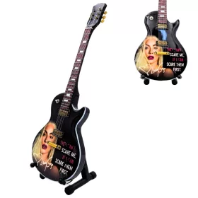   Miniatură chitara Indomini SPE-132, Lady Gaga, lemn de mahon, înălțime 27,5 cm, lățime 9 cm