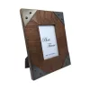 Ramă foto Giftdeco 30374A, lemn de mango și metal, foto 10 x 15 cm, 27,5 x 22,5 cm, stil vintage