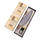 Set caligrafie Giftdeco 7262/A, pana de gasca argintie, cerneala