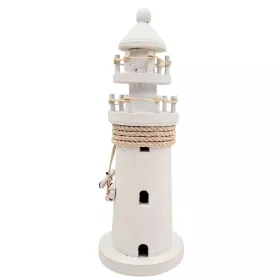   Far decorativ Giftdeco DT2509 din lemn, 9,5 x 9,5 x 25 cm, stil nautic
