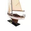 Model iaht cu vele Giftdeco 50445 – 45 x 13 x 66 cm, decor nautic