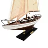 Model iaht cu vele Giftdeco 50445 – 45 x 13 x 66 cm, decor nautic