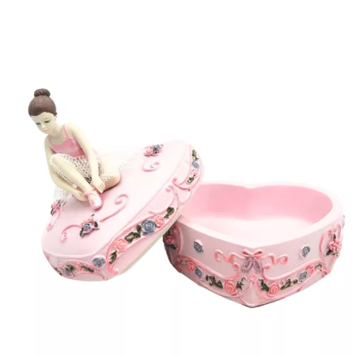 Casetă decorativa Giftdeco MP-19031, plastic și rășină, 12,5 x 11 x 9,5 cm, stil clasic