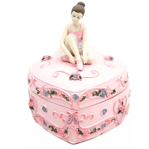 Casetă decorativa Giftdeco MP-19031, plastic și rășină, 12,5 x 11 x 9,5 cm, stil clasic