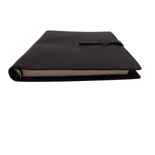 Jurnal A5 Giftdeco EE4 din piele naturala, negru, stil retro