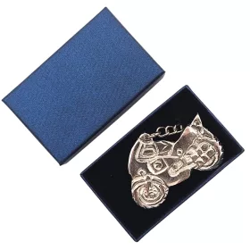   Machetă motocicleta Giftdeco MT203A, metal, lungime 9,5 cm, stil clasic