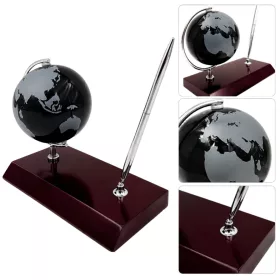   Set de birou Giftdeco WBK – glob din sticlă și suport pix