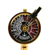 Busolă Giftdeco TT018, alamă și lemn, 16,5 x 6 x 16,8 cm, stil retro, vintage, nautic