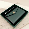 Jurnal Giftdeco EE8, piele, 22,5 x 21 cm, stil modern, clasic