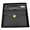 Cutie cadou Giftdeco EE9, piele, 23 x 23 cm, stil modern, clasic