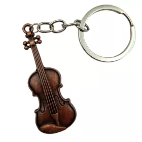   Miniatură vioara Indomini MKT-0145, Keychain Musical Gift, metal, stil clasic