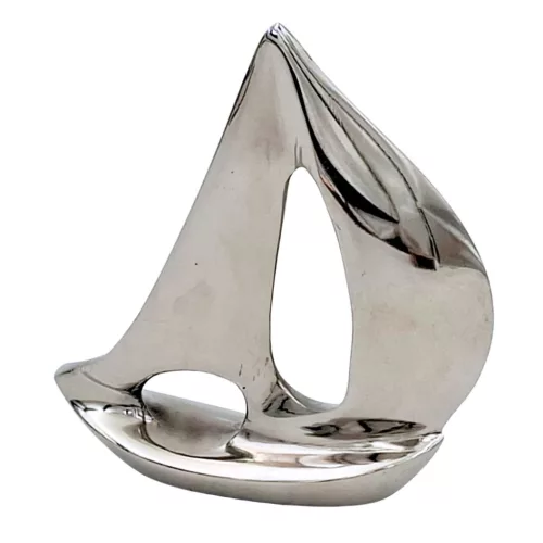 Machetă navala Giftdeco VS27, aluminiu, 11 cm x 3 cm x 12,5 cm, stil nautic, industrial, modern