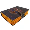 Jurnal Giftdeco AH18, piele de capra, 18 x 13 cm, stil retro, vintage