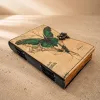 Jurnal Giftdeco AH20, piele de capra, 18 x 13 cm, stil retro, vintage