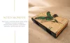 Jurnal Giftdeco AH20, piele de capra, 18 x 13 cm, stil retro, vintage