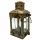Lampă decorativă Giftdeco LT608 tip felinar marin, oțel și sticlă, 24 cm, finisaj alamă antichizată