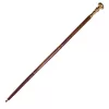 Baston pliabil Giftdeco DNU-WS-006, lemn și mâner din alamă, maro și auriu, 96 cm