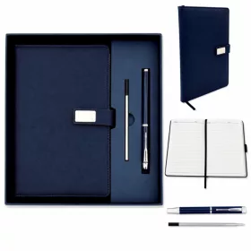   Jurnal Giftdeco EE13, piele, 23,5 x 23 cm, stil minimalist, clasic