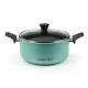 Oala Flonal The Wall cu 2 manere si capac din sticla, 24 cm, antiaderent PB-Tech, pentru gaz/electric/vitroceramic