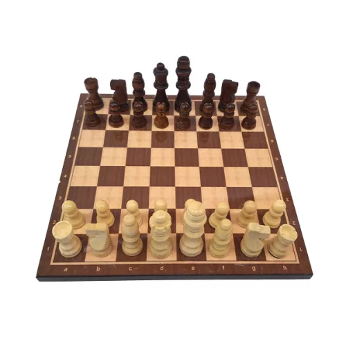 Set sah Star Okey Ahşap Plastik Metal Inşaat Ve Oyun Aletl, lemn, înălțime 7,7 cm, stil modern, clasic