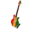 Miniatură chitara Indomini MGT-0468, Bob Marley Tribute Ganja, lemn de mahon, plastic și metal