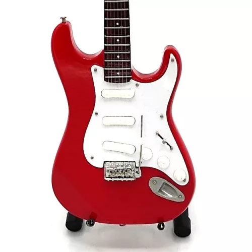 Miniatură chitara Indomini MGT-0581, Dire Straits Mark Knopfler, lemn de mahon, plastic și metal