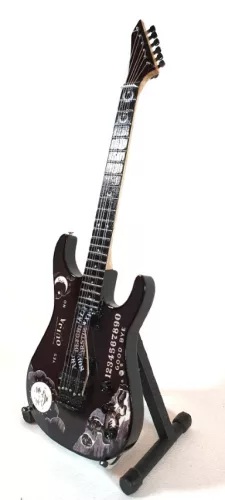 Miniatură chitara Indomini MGT-1427, Metallica Kirk Hammett, Oujia;, lemn de mahon și metal