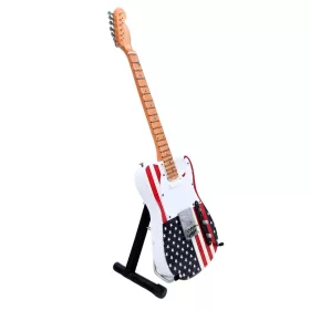   Miniatură chitara Indomini MGT-2639, in the style of Bruce Springsteen, lemn de mahon, înălțime 27,5 cm, lățime 9 cm